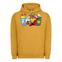 Pigment Peanut Butter school coffee cups Urban Hoodie - Zillion Design Studio