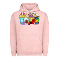 Pigment Salmon school coffee cups Urban Hoodie - Zillion Design Studio