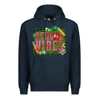 Navy school vibes Premium Hoodie - texasbilliewilder
