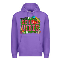 Purple school vibes Premium Hoodie - texasbilliewilder