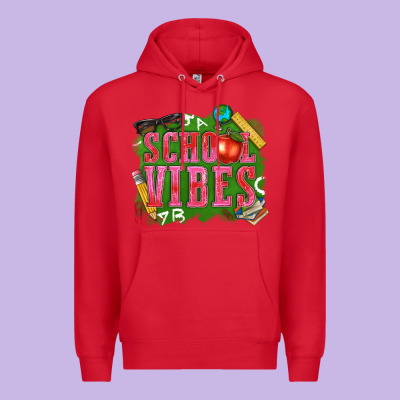 School Vibes Premium Hoodie Designed By Texasbilliewilder