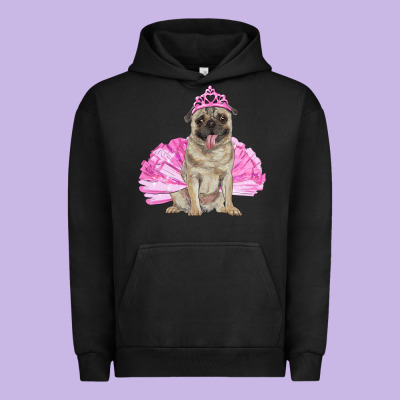 Urban Hoodie Balerina pug with tutu
