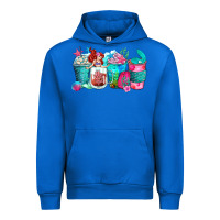 Cobalt mermaid coffee cups Urban Hoodie - Zillion Design Studio