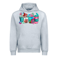Heather Grey mermaid coffee cups Urban Hoodie - Zillion Design Studio