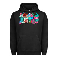 Pigment Black mermaid coffee cups Urban Hoodie - Zillion Design Studio