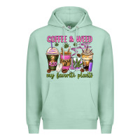 Seafoam coffee and weed my favorite plants Premium Hoodie - Zillion Design Studio