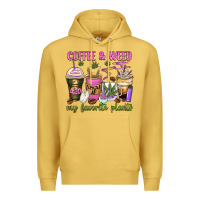 Antique Gold coffee and weed my favorite plants Premium Hoodie - Zillion Design Studio
