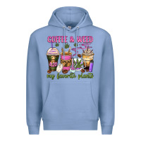 Colony Blue coffee and weed my favorite plants Premium Hoodie - Zillion Design Studio