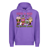 Purple coffee and weed my favorite plants Premium Hoodie - Zillion Design Studio