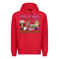 Red coffee and weed my favorite plants Premium Hoodie - Zillion Design Studio