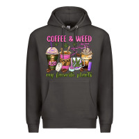 Smoke coffee and weed my favorite plants Premium Hoodie - Zillion Design Studio