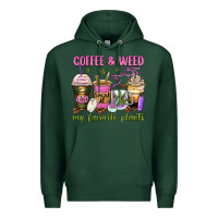 Sports Green coffee and weed my favorite plants Premium Hoodie - Zillion Design Studio