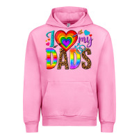 Fuchsia Pink i love my dads Urban Hoodie - texasbilliewilder