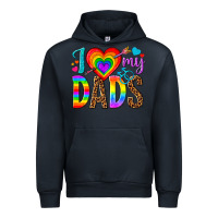 Navy i love my dads Urban Hoodie - texasbilliewilder