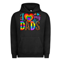 Pigment Black i love my dads Urban Hoodie - texasbilliewilder