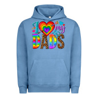 Pigment Pebble Blue i love my dads Urban Hoodie - texasbilliewilder