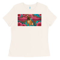 Bone french bulldog floral license plate Ladies Tee - Artiststas