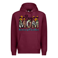 Burgundy boy mom from son up to son down Premium Hoodie - Zillion Design Studio