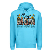 Ocean Blue boy mom from son up to son down Premium Hoodie - Zillion Design Studio