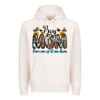 Pale Pink boy mom from son up to son down Premium Hoodie - Zillion Design Studio