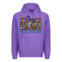 Purple boy mom from son up to son down Premium Hoodie - Zillion Design Studio