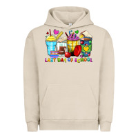 Pigment French Oak last day of school coffee cups Urban Hoodie - Zillion Design Studio