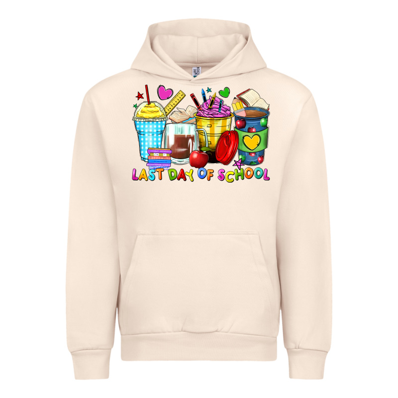 Last Day Of School Coffee Cups Urban Hoodie by Zillion Design Studio | Teevron