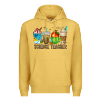 Antique Gold science teacher coffee cups Premium Hoodie - texasbilliewilder