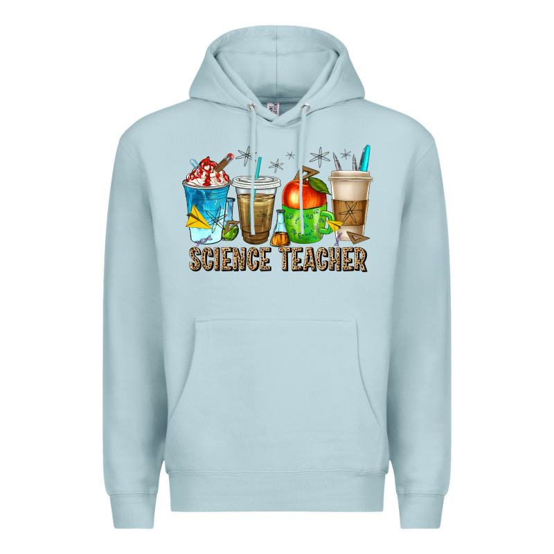 Science Teacher Coffee Cups Premium Hoodie by texasbilliewilder | Teevron