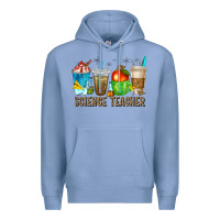 Colony Blue science teacher coffee cups Premium Hoodie - texasbilliewilder
