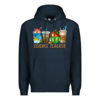 Navy science teacher coffee cups Premium Hoodie - texasbilliewilder