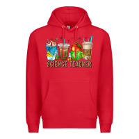 Red science teacher coffee cups Premium Hoodie - texasbilliewilder