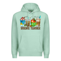 Seafoam science teacher coffee cups Premium Hoodie - texasbilliewilder