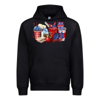 Black 4th of july teacher coffee cups Urban Hoodie - Zillion Design Studio