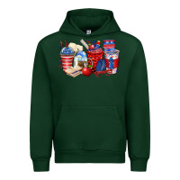 Forest Green 4th of july teacher coffee cups Urban Hoodie - Zillion Design Studio