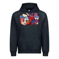 Navy 4th of july teacher coffee cups Urban Hoodie - Zillion Design Studio