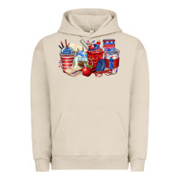 Pigment French Oak 4th of july teacher coffee cups Urban Hoodie - Zillion Design Studio