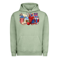 Pigment Oil Green 4th of july teacher coffee cups Urban Hoodie - Zillion Design Studio
