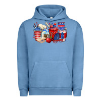 Pigment Pebble Blue 4th of july teacher coffee cups Urban Hoodie - Zillion Design Studio
