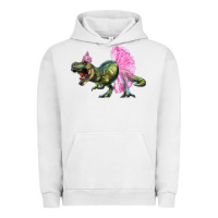 Pigment Lunar Rock Balerina T-Rex Dinosaur With Tutu Urban Hoodie - RanaPortraitStore