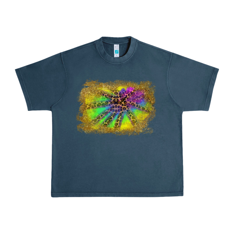Colorful Glitter Leopard Background Urban Heavy Tee by RanaPortraitStore | Teevron