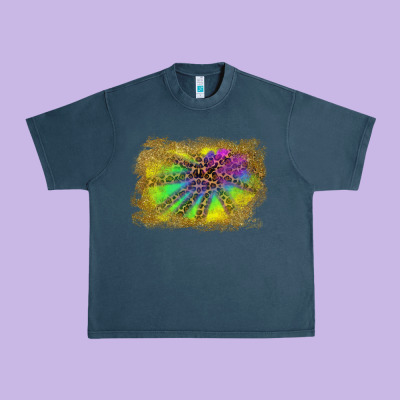 Colorful Glitter Leopard Background Urban Heavy Tee Designed By Ranaportraitstore