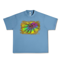 Pebble Blue colorful glitter leopard background Urban Heavy Tee - RanaPortraitStore