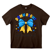 Chocolate Brown Down Right Amazing Heavy Core Tee - CowhideDigitalArt