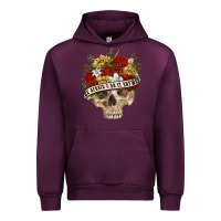 Mauve Wine Be Afraid&Do It Anyway Urban Hoodie - RanaPortraitStore