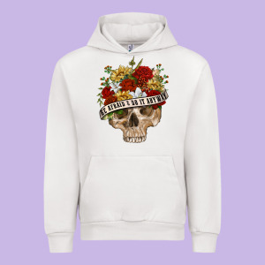 Be Afraid&do It Anyway Urban Hoodie Designed By Ranaportraitstore