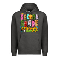 Charcoal Heather second grade energy Premium Hoodie - texasbilliewilder