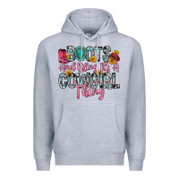 Heather Grey boots and bling it s a cowgirl thing Premium Hoodie - Zillion Design Studio