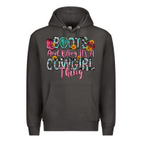 Smoke boots and bling it s a cowgirl thing Premium Hoodie - Zillion Design Studio