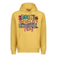 Antique Gold boots and bling it s a cowgirl thing Premium Hoodie - Zillion Design Studio